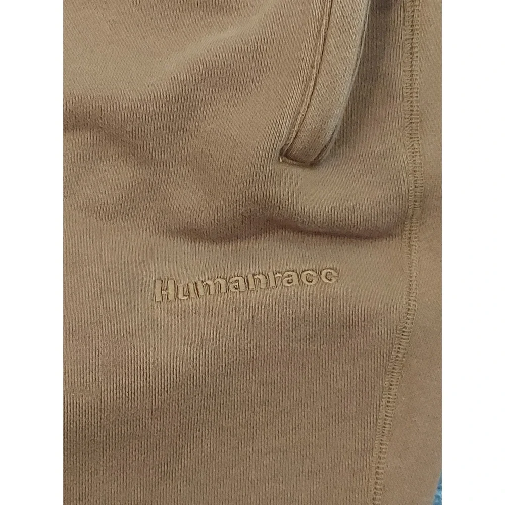 Vtg Adidas Human Race Sweatpants Joggers Mens Medium Brown Fleece Pockets